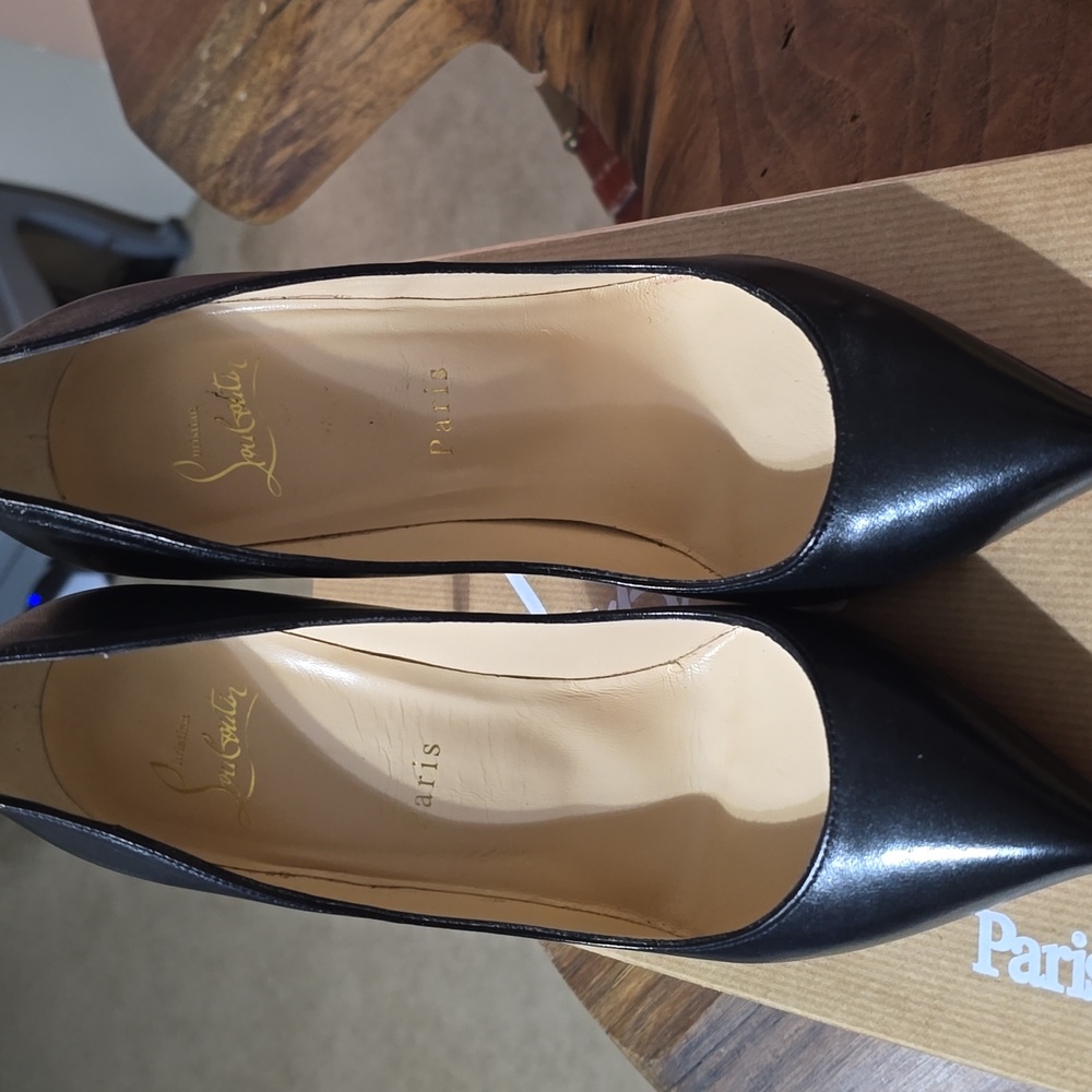 CHRISTIAN LOUBOUTIN Pigalle Follies 100 Nappa Shiny, Size 38.5 (Size 8) - Picture 7 of 16